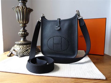 hermes bag evelyne tpm mini black epsom supple palladium|evelyne tpm bag.